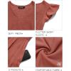MEROKEETY Women’s Summer 2026 Casual Midi Dress Flutter Sleeve V Neck Smocked Tiered Beach Vacation Dresses(Rust)