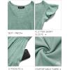 MEROKEETY Women’s Summer 2026 Casual Midi Dress Flutter Sleeve V Neck Smocked Tiered Beach Vacation Dresses(Sage)