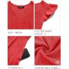 MEROKEETY Women’s Summer 2026 Casual Midi Dress Flutter Sleeve V Neck Smocked Tiered Beach Vacation Dresses(Watermelon)