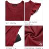 MEROKEETY Women’s Summer 2026 Casual Midi Dress Flutter Sleeve V Neck Smocked Tiered Beach Vacation Dresses(Wine)