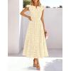 MEROKEETY Women’s Summer Lace Eyelet Maxi Dress 2026 Spring Casual Boho Flutter Sleeve Tiered Flowy Beach Vacation Dresses(Beige)