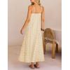 MEROKEETY Women’s Summer Spaghetti Straps Sundress 2026 Casual Sleeveless Floral Lace Eyelet Boho Beach Maxi Dress(Apricot)