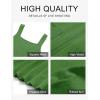 MEROKEETY Women’s Summer Strap Square Neck Mini Dress Sleeveless Pleated A Line Swing Sweater Dress(Green)