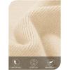 MEROKEETY Women’s Winter Off Shoulder Bodycon Sweater Dress 2026 Spring Formal Long Sleeve Elegant Club Party Midi Dresses(Beige)