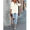 MEROKEETY Cardigan Sweater for Women 2026 Fall Winter Spring Cable Knit Button Up Open Front Long Sleeve Coat(Beige)