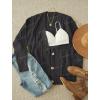 MEROKEETY Cardigan Sweater for Women 2026 Fall Winter Spring Cable Knit Button Up Open Front Long Sleeve Coat(Dark Grey)