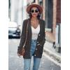 MEROKEETY Cardigan Sweater for Women 2026 Fall Winter Spring Cable Knit Button Up Open Front Long Sleeve Coat(Dark Grey)
