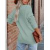 MEROKEETY Cardigan Sweater for Women 2026 Fall Winter Spring Cable Knit Button Up Open Front Long Sleeve Coat(Sage)