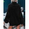 MEROKEETY Fall Sweaters for Women 2025 Oversized Pullover Crochet Lantern Long Sleeve Mock Neck Casual Loose Tops(Black)
