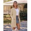 MEROKEETY Women’s 2025 Long Sleeve Cardigan Sweater Fall Winter Cable Knit Open Front Button Long Outerwear(Apricot)