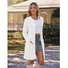MEROKEETY Women’s 2025 Long Sleeve Cardigan Sweater Fall Winter Cable Knit Open Front Button Long Outerwear(Beige)