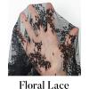 MEROKEETY Womens 2026 Long Sleeve Lace Sheer Mesh Tops Undershirt Sexy See Through Going Out Crewneck Blouse Shirts(Black)