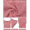 MEROKEETY Women’s 2026 Spring V Neck Ruffle Short Sleeve Blouse Summer Swiss Dot Dressy Casual Flowy Shirt Tunic Top(Coral Red)