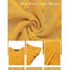 MEROKEETY Women’s 2026 Spring V Neck Ruffle Short Sleeve Blouse Summer Swiss Dot Dressy Casual Flowy Shirt Tunic Top(Ginger)