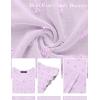 MEROKEETY Women’s 2026 Spring V Neck Ruffle Short Sleeve Blouse Summer Swiss Dot Dressy Casual Flowy Shirt Tunic Top(Purple)