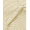 MEROKEETY Women’s 2026 Summer Short Sleeve Tops Casual V Neck T Shirts Ribbed Knit Henley Button Basic Blouse(Apricot)