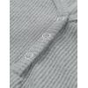 MEROKEETY Women’s 2026 Summer Short Sleeve Tops Casual V Neck T Shirts Ribbed Knit Henley Button Basic Blouse(Lightgrey)