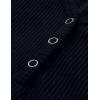 MEROKEETY Women’s 2026 Summer Short Sleeve Tops Casual V Neck T Shirts Ribbed Knit Henley Button Basic Blouse(Navy)