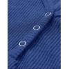 MEROKEETY Women’s 2026 Summer Short Sleeve Tops Casual V Neck T Shirts Ribbed Knit Henley Button Basic Blouse(Royal)