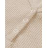 MEROKEETY Women’s 2026 Summer Sleeveless Tank Tops V Neck Ribbed Dressy Casual Henley Shirts Button Loose Cami Tees(Almond)