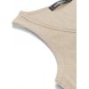 MEROKEETY Women’s 2026 Summer Sleeveless Tank Tops V Neck Ribbed Dressy Casual Henley Shirts Button Loose Cami Tees(Almond)