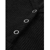 MEROKEETY Women’s 2026 Summer Sleeveless Tank Tops V Neck Ribbed Dressy Casual Henley Shirts Button Loose Cami Tees(Black)
