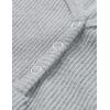 MEROKEETY Women’s 2026 Summer Sleeveless Tank Tops V Neck Ribbed Dressy Casual Henley Shirts Button Loose Cami Tees(Lightgrey)