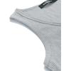 MEROKEETY Women’s 2026 Summer Sleeveless Tank Tops V Neck Ribbed Dressy Casual Henley Shirts Button Loose Cami Tees(Lightgrey)