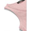 MEROKEETY Women’s 2026 Summer Sleeveless Tank Tops V Neck Ribbed Dressy Casual Henley Shirts Button Loose Cami Tees(Pink)