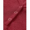 MEROKEETY Women’s 2026 Summer Sleeveless Tank Tops V Neck Ribbed Dressy Casual Henley Shirts Button Loose Cami Tees(Red)