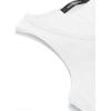 MEROKEETY Women’s 2026 Summer Sleeveless Tank Tops V Neck Ribbed Dressy Casual Henley Shirts Button Loose Cami Tees(White)