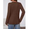 MEROKEETY Women’s Cable Knit Peplum Cardigan Sweaters 2026 Trendy Fall Open Front Button Down Soft Knitted Coat(Brown)