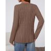 MEROKEETY Women’s Cable Knit Peplum Cardigan Sweaters 2026 Trendy Fall Open Front Button Down Soft Knitted Coat(Camel)