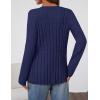 MEROKEETY Women’s Cable Knit Peplum Cardigan Sweaters 2026 Trendy Fall Open Front Button Down Soft Knitted Coat(Navy)