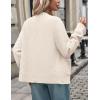 MEROKEETY Women’s Cardigan Sweaters 2026 Fall Trendy Chunky Knit Button Up Cute Winter Long Sleeve Open Front Coats(Beige)