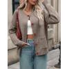 MEROKEETY Women’s Cardigan Sweaters 2026 Fall Trendy Chunky Knit Button Up Cute Winter Long Sleeve Open Front Coats(Camel)