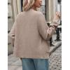 MEROKEETY Women’s Cardigan Sweaters 2026 Fall Trendy Chunky Knit Button Up Cute Winter Long Sleeve Open Front Coats(Cashmere)