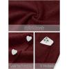 MEROKEETY Women’s Cardigan Sweaters 2026 Fall Trendy Chunky Knit Button Up Cute Winter Long Sleeve Open Front Coats(Wine)