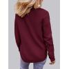 MEROKEETY Women’s Casual Long Sleeve Sweaters 2025 Loose Crew Neck Fall Winter Knit Pullover Sweater Tops(Burgundy)