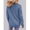 MEROKEETY Women’s Casual Long Sleeve Sweaters 2025 Loose Crew Neck Fall Winter Knit Pullover Sweater Tops(Dustyblue)