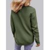 MEROKEETY Women’s Casual Long Sleeve Sweaters 2025 Loose Crew Neck Fall Winter Knit Pullover Sweater Tops(Green)