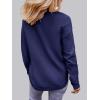 MEROKEETY Women’s Casual Long Sleeve Sweaters 2025 Loose Crew Neck Fall Winter Knit Pullover Sweater Tops(Navy)