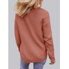 MEROKEETY Women’s Casual Long Sleeve Sweaters 2025 Loose Crew Neck Fall Winter Knit Pullover Sweater Tops(Tea Rose)