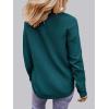 MEROKEETY Women’s Casual Long Sleeve Sweaters 2025 Loose Crew Neck Fall Winter Knit Pullover Sweater Tops(Tealgreen)