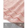MEROKEETY Women’s Eyelet Long Sleeve Shirts Tops Dressy Casual Fall Trendy Flower Lace Boho Crochet Blouses(Pink)