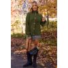 MEROKEETY Women’s Fall 2026 Chunky Cardigan Sweaters Trendy Ruffle Button Down Long Sleeve Casual Knit Coat Winter Clothes(Army Green)
