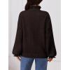 MEROKEETY Women’s Fall 2026 Chunky Cardigan Sweaters Trendy Ruffle Button Down Long Sleeve Casual Knit Coat Winter Clothes(Coffee)