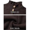 MEROKEETY Women’s Fall 2026 Chunky Cardigan Sweaters Trendy Ruffle Button Down Long Sleeve Casual Knit Coat Winter Clothes(Coffee)