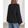 MEROKEETY Women’s Fall Cable Knit Sweater 2025 Fashion Warm Crew Neck Lantern Sleeve Chunky Winter Pullover Tops(Black)