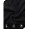 MEROKEETY Women’s Fall Cable Knit Sweater 2025 Fashion Warm Crew Neck Lantern Sleeve Chunky Winter Pullover Tops(Black)